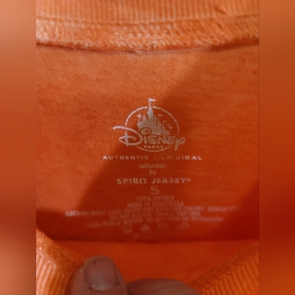 Disneyland Resort Spirit Jersey Small Orange Ombre Long Sleeve Glitter Letters - Picture 4 of 5